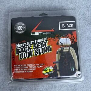 Lethal Back Seat Bow Sling Black Heavy Duty Storage Vehicle Organizer Sealed New